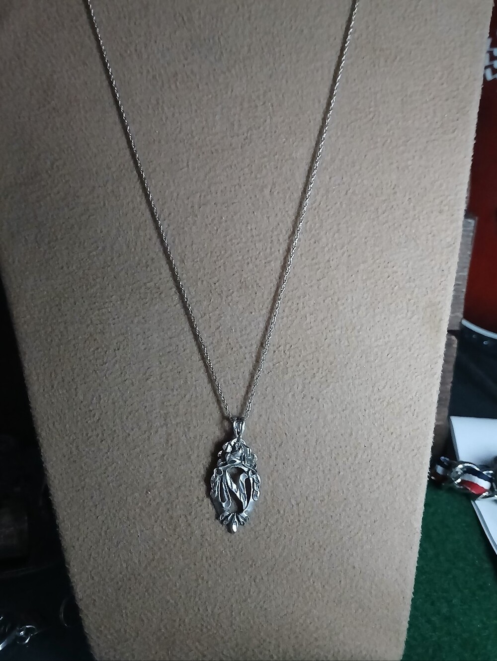 Sterling "N" Necklace
